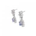 PT サファイヤ ピアス 0.56CT