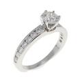 ティファニー ソリティア チャネルセッティング リング 0.36CT I VVS1 3EXT