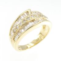 K18YG ダイヤモンド リング 0.90CT