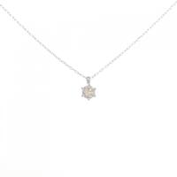 PT ソリティア ダイヤモンド ネックレス 0.30CT