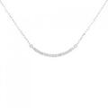 【新品】K10WG ダイヤモンド ネックレス 0.08CT