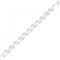 750WG ダイヤモンド ブレスレット 0.76CT