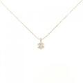 K14PG ソリティア ダイヤモンド ネックレス 0.30CT