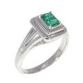 PT エメラルド リング 0.45CT