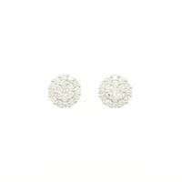 K18WG ダイヤモンド ピアス 1.00CT