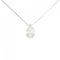 PT ダイヤモンド ネックレス 0.588CT M VS1 オーバルカット