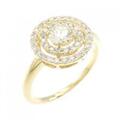 K18YG ダイヤモンド リング 0.327CT