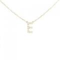 アーカー イニシャル ネックレス 0.05CT