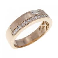 K18PG ダイヤモンド リング 0.37CT