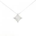 K18WG ダイヤモンド ネックレス 0.21CT