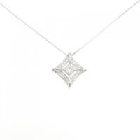 K18WG ダイヤモンド ネックレス 0.21CT