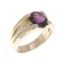 K18YG ガーネット リング 1.99CT