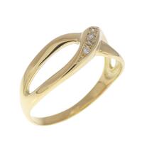 K18YG ダイヤモンド リング 0.02CT