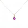 K18YG ルビー ネックレス 0.33CT