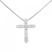 PT クロス ダイヤモンド ネックレス 2.00CT