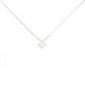 PT ダイヤモンド ネックレス 0.50CT D VS1 プリンセスカット