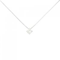 PT ダイヤモンド ネックレス 0.50CT D VS1 プリンセスカット