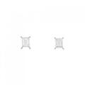PT ダイヤモンド ピアス 0.276CT 0.297CT E F VS1 ファンシーカット