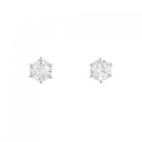 PT ダイヤモンド ピアス 0.576CT 0.563CT F VS2 3EXCELLENT H&C