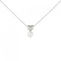 PT ハート ダイヤモンド ネックレス 0.37CT