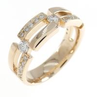 K18PG ダイヤモンド リング 0.40CT