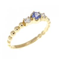 K18YG サファイヤ リング