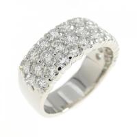 PT パヴェ ダイヤモンド リング 2.04CT