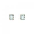 K18WG アクアマリン ピアス 1.00CT