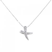 K18WG ダイヤモンド ネックレス 0.02CT