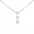 PT スリーストーン ダイヤモンド ネックレス 0.55CT