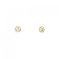K18PG ダイヤモンド ピアス 0.16CT