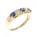 K18YG サファイヤ リング 0.48CT