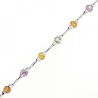 K18WG サファイヤ ブレスレット 拡散処理未検査