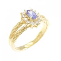 K18YG タンザナイト リング 0.23CT