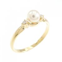 K18YG アコヤパール リング