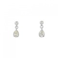 K18WG/K14WG ダイヤモンド ピアス 0.30CT