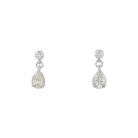 K18WG/K14WG ダイヤモンド ピアス 0.30CT