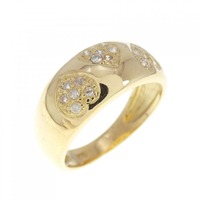 K18YG ハート ダイヤモンド リング 0.10CT
