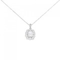 PT ダイヤモンド ネックレス 1.006CT K VVS2 エメラルドカット