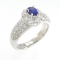 PT サファイヤ リング 0.34CT