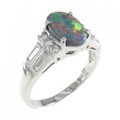 PT ブラックオパール リング 0.90CT