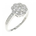 PT フラワー ダイヤモンド リング 0.34CT