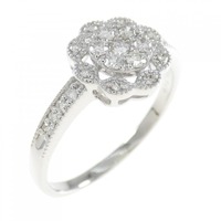 PT フラワー ダイヤモンド リング 0.34CT