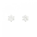 【リメイク】PT/ST ダイヤモンド ピアス 0.717CT 0.757CT D SI2 VG