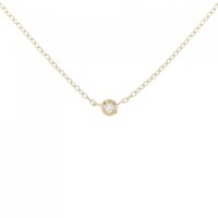 K18YG ソリティア ダイヤモンド ネックレス 0.03CT