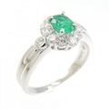 PT エメラルド リング 0.36CT