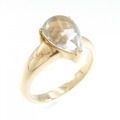 K14YG クオーツ リング 2.00CT