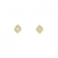 K18YG ダイヤモンド ピアス 0.04CT