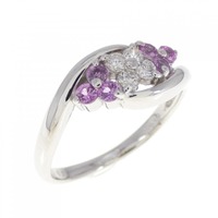 PT サファイヤ リング 0.23CT 拡散処理未検査