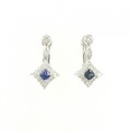 K14WG サファイヤ イヤリング 0.40CT